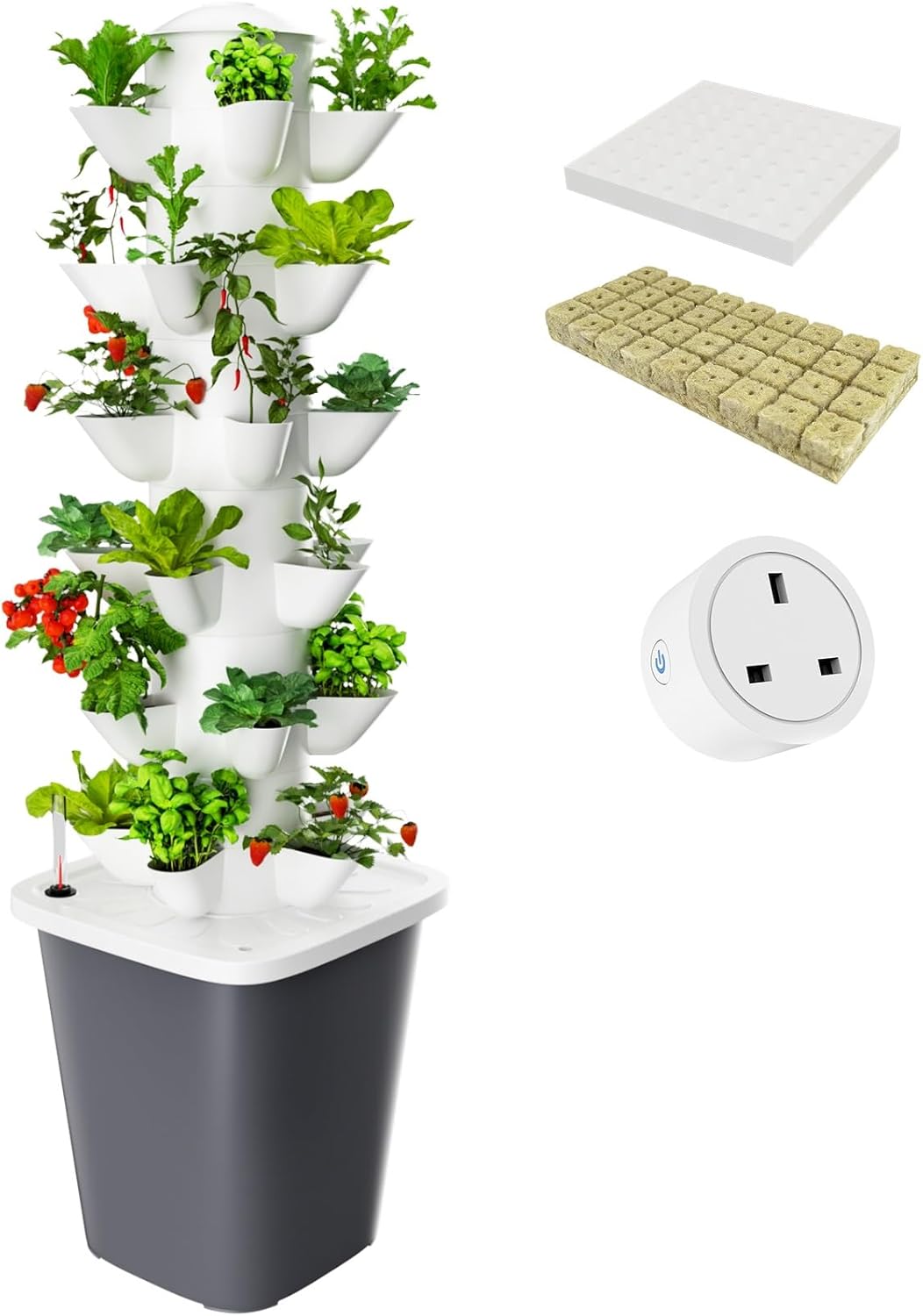 Smart Garden Vertical Planter - Vertical Hydroponics Garden Tower 30 Plant