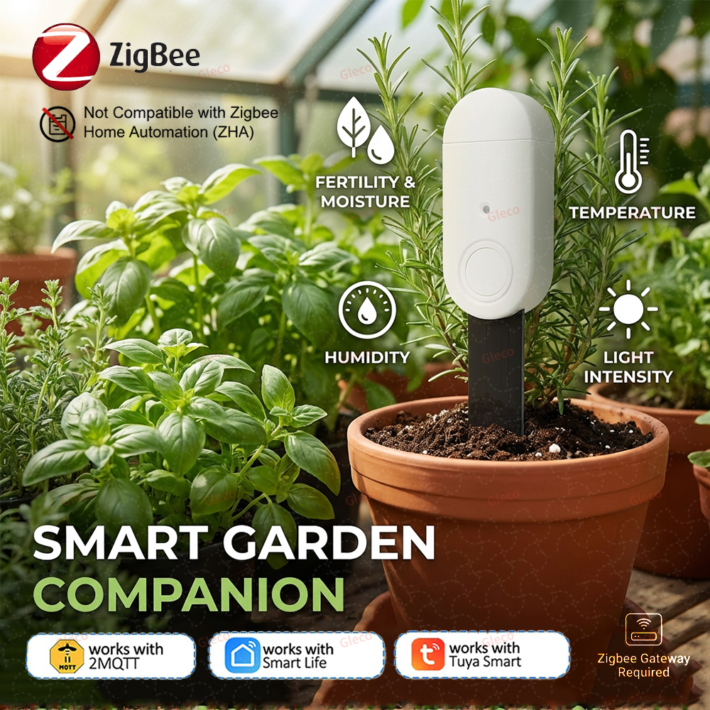 Smart Garden Sensors - Zigbee Soil Tester Fertility Temperature Humidity