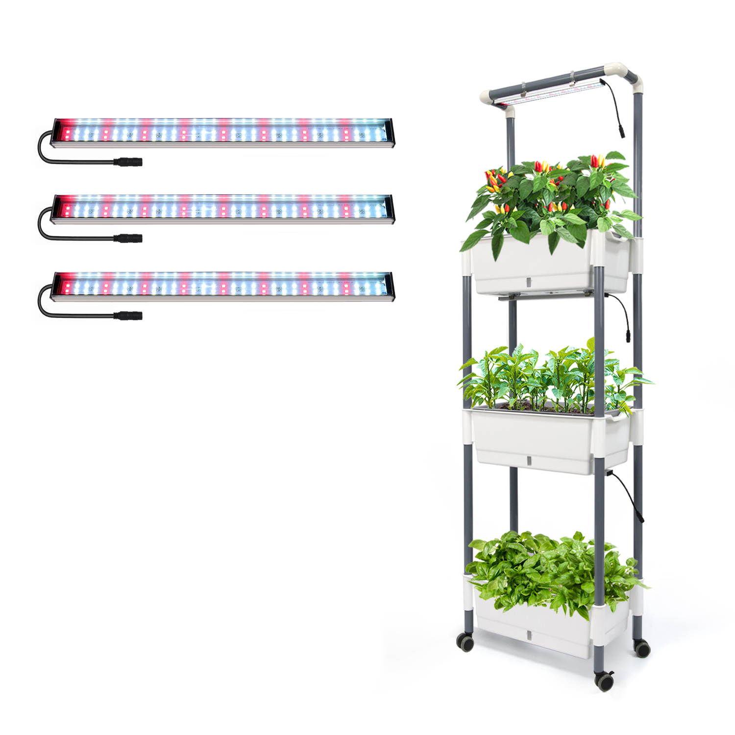 Smart Garden Vertical Planter - 3-layer Garden Planter Box Stand 3