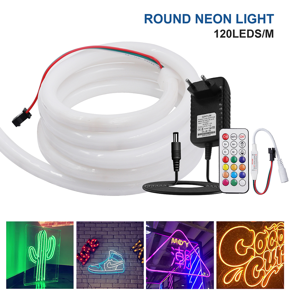 360 Round RGB LED Neon Tube St - đánh giá và giá Smart Garden Youtube