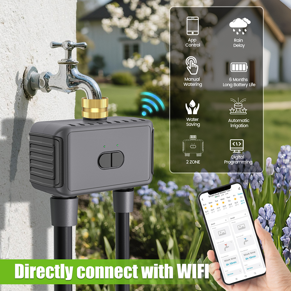 Wifi Automatic Water Timer Dua - đánh giá và giá Smart Garden Sensors
