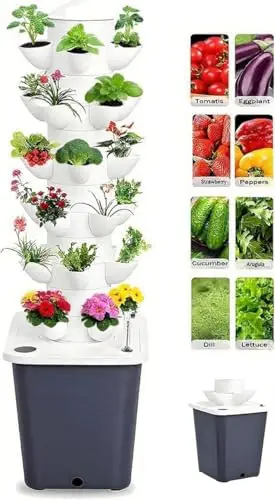 Vertical Hydroponic Garden Sys - đánh giá và giá Smart Garden Vertical Planter