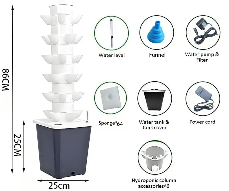 Vertical Hydroponic Garden Sys - đánh giá và giá Smart Garden Vertical Planter