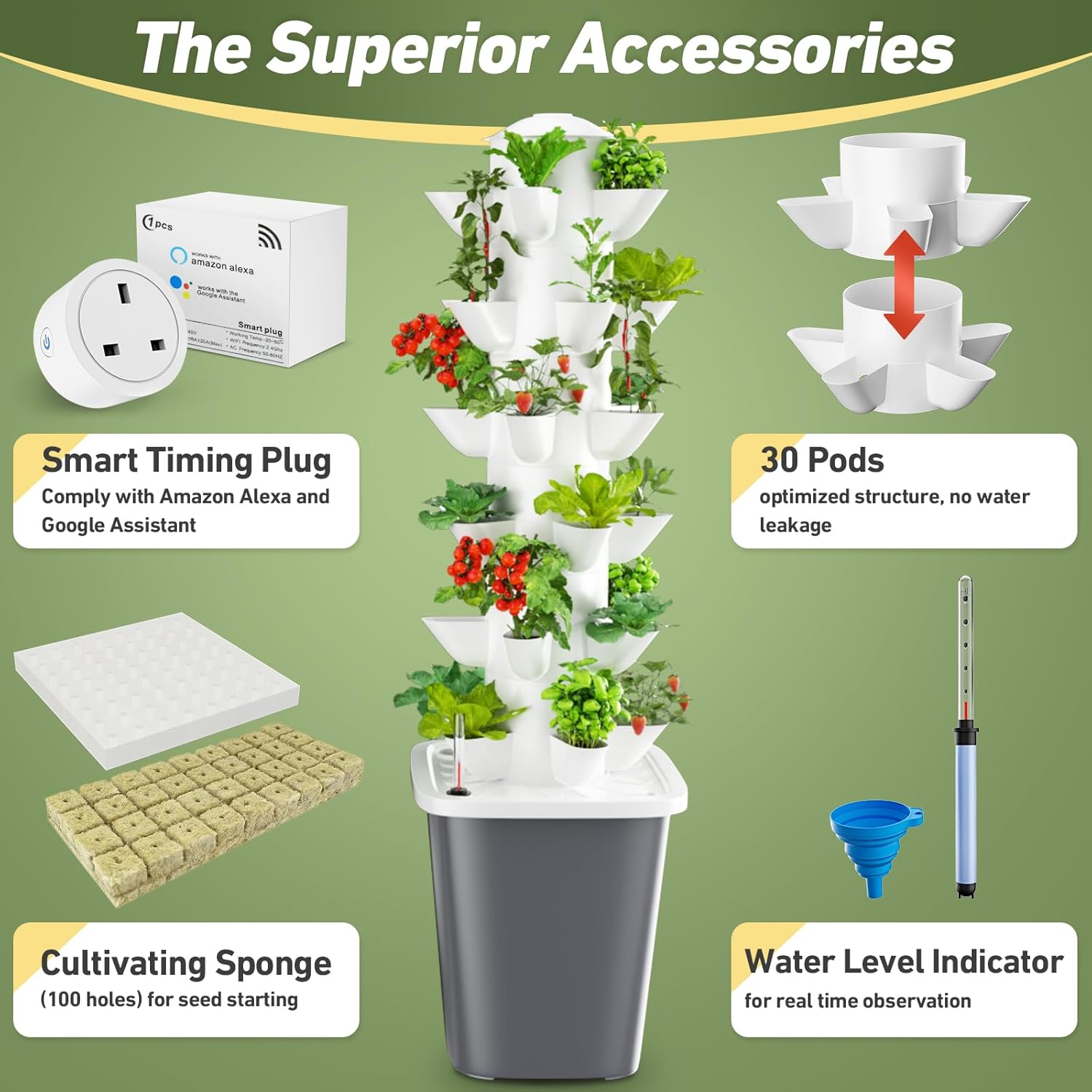 Vertical Hydroponics Garden To - đánh giá và giá Smart Garden Vertical Planter
