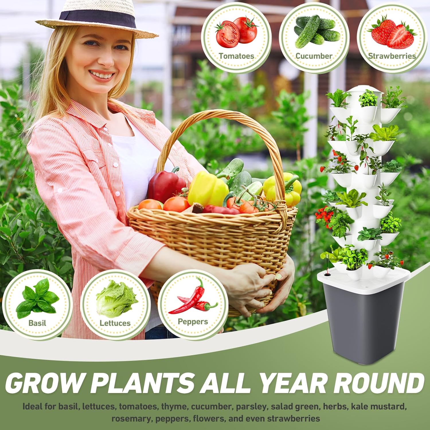Vertical Hydroponics Garden To - đánh giá và giá Smart Garden Vertical Planter
