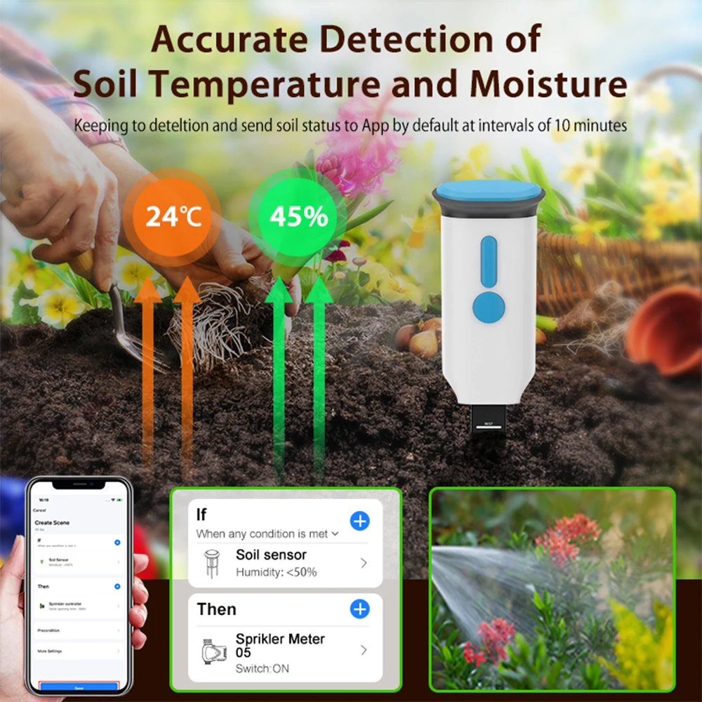 Haozee Tuya Smart WiFi Soil Mo - đánh giá và giá Smart Garden Furniture
