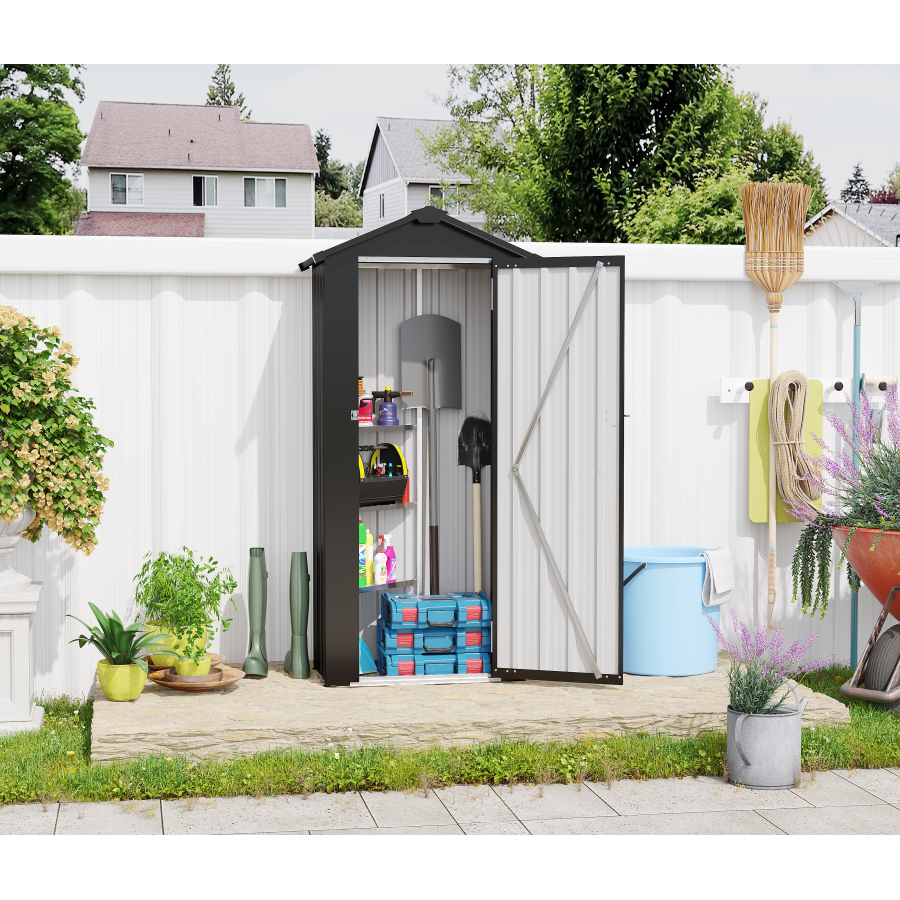 Small Metal Compact Garden She - đánh giá và giá Smart Garden Sheds