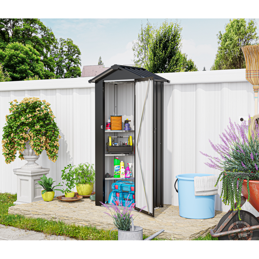 Small Metal Compact Garden She - đánh giá và giá Smart Garden Sheds