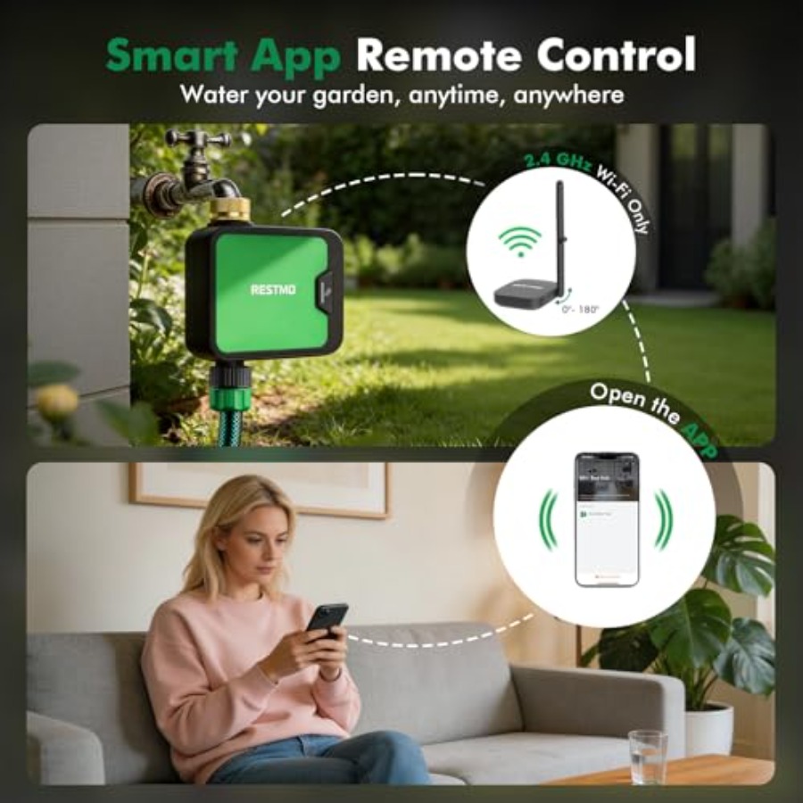 Smart WiFi Water Timer for Gar - đánh giá và giá Smart Garden Usa