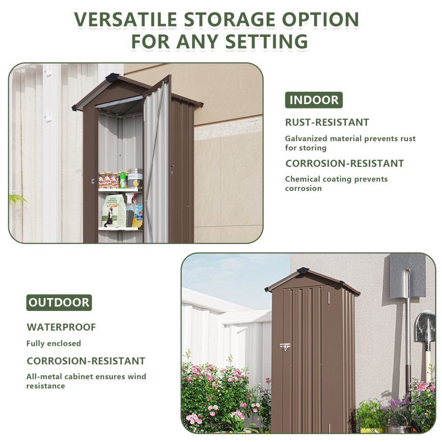 Small Metal Compact Garden She - đánh giá và giá Smart Garden Sheds