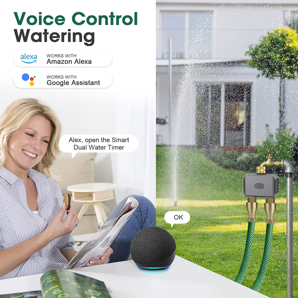Tuya 2 Zone Watering Timer Gar - đánh giá và giá Smart Garden Usa